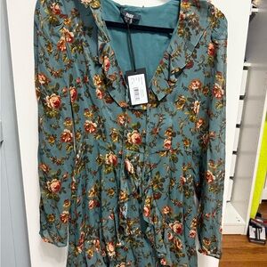 PAIGE Floral Dress in fall tones! NWT